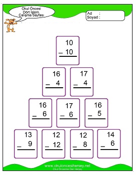 İşlemler yaprak test